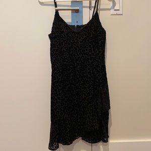 Black Cheetah Print Banana Republic Dress